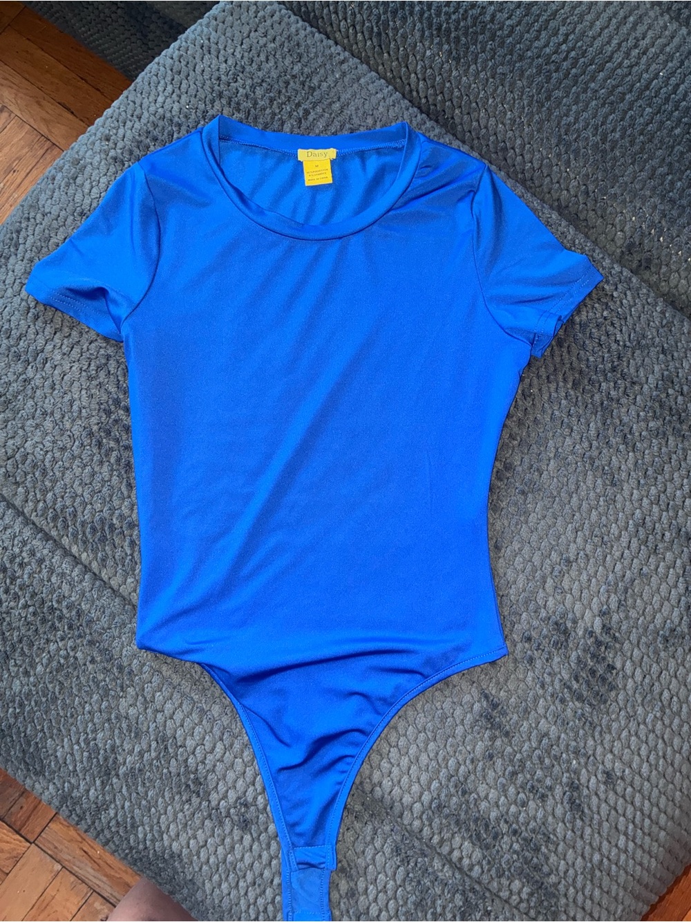 Women’s Blue Short-Sleeve One Piece Bodysuit